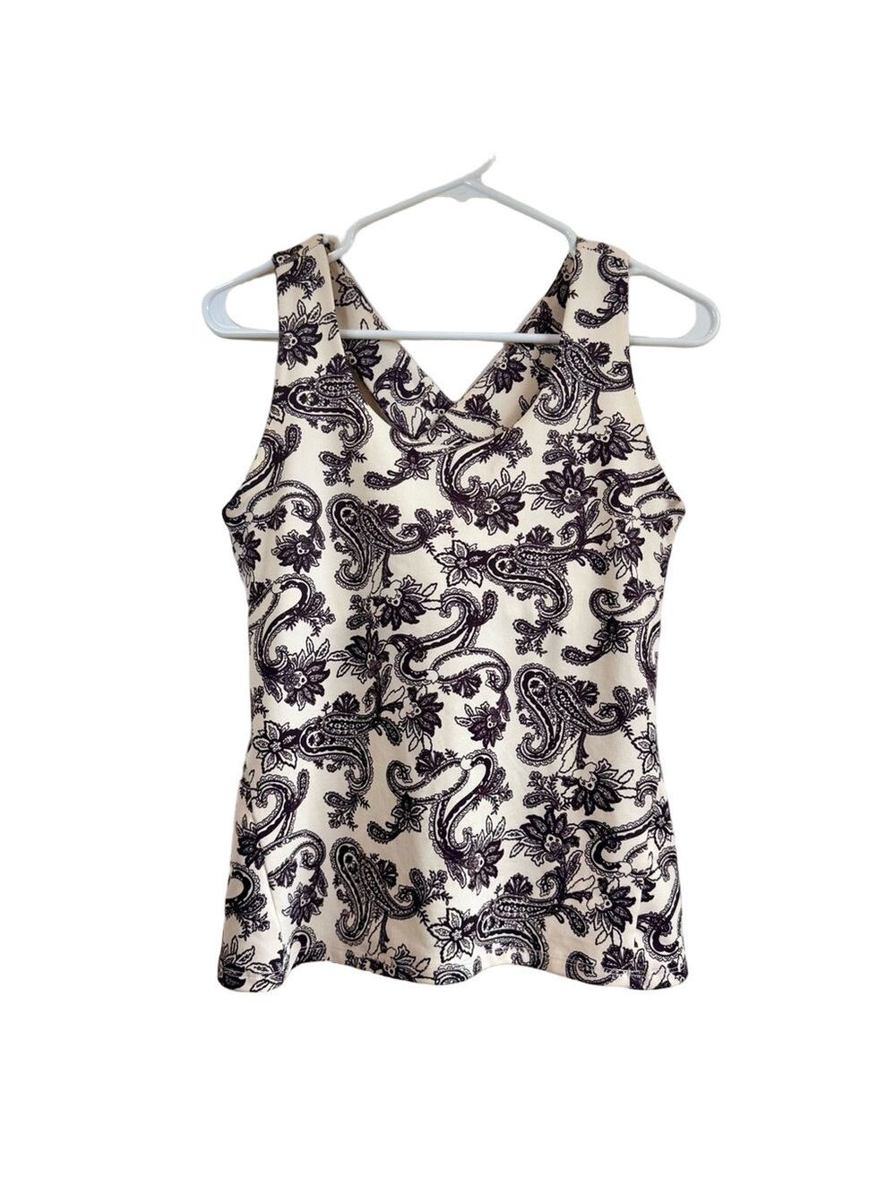 STONEWEAR DESIGNS Criss Cross Strap Tank with Shelf Bra